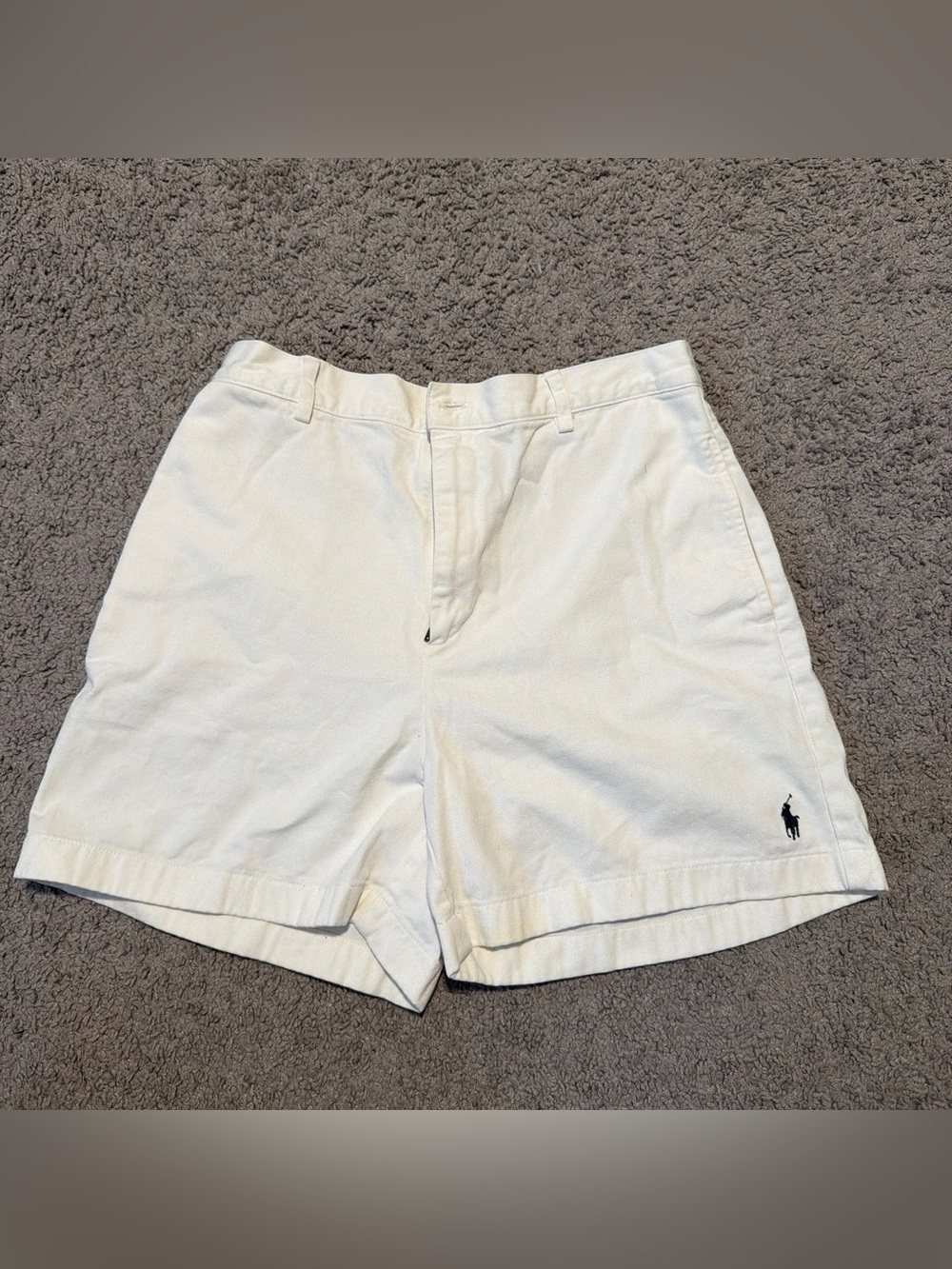 Ralph Lauren Polo White High Waisted Shorts